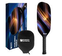 Kasaca Sport Cosmic Ray Edgeless Graphite T700 Multilayer Carbon Fiber Pickleball Paddles, Longer Handle Comfort Grip, Large Sweet Spots, USAPA Approved, for Intermediate & Advanced Players