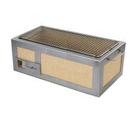 Kasai Japanese Grills, Medium Long Kasai Konro Grill with Stainless Steel Frame, British Made in Partnership with Tommy Banks, Medium Grill Size For 4-8 People