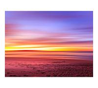 Kasalovic Beautiful Sunset Ocean Beach Large Canvas Wall Art Print