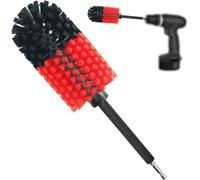 Kasauber Soft Drill Wheel Cleaner Brush (Fast & Effortless Cleaning), Gentle Scratch Free Car Wheel Cleaning Brush Tool Kit for Auto, Motorcycle, Wheel, Barrel, Tire, Rims, Engines, Exhaust