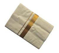 Kasavu Double Mundu, Kerala Traditional Cotton Dhoti with Dark Golden, Kuthampully handlooms