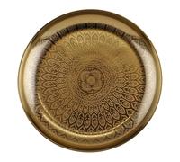 Kasbah Design Decorative Gold Metal Tray