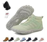 Kasdava Master - Non-Slip & Waterproof Winter Barefoot Shoe, 2026 New Thickened and Warm Hiking Cotton Shoes for Men Women Wide Toe Box Outdoor Comfortable Lightweight(Green,9 UK)