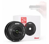 Kase 24mm F3.8 Full Frame Pancake Lens for Sony FE-Mount, Auto Focus Wide-Angle Prime Lens with VCM Motor, Ultra-Lightweight 60g, Built-in Slide Cap for Mirrorless Cameras