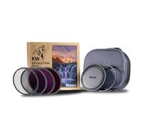 Kase 82mm Wolverine Revolution Plus Master Magnetic Filters Kit Includes CPL ND8 ND64 ND1000 Lens Cap & Filter Bag, Shockproof Tempered Optical Glass & Color Coded Rings
