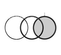Kase Magnetic 82mm CPL/Vari ND Combo Filter 1.5-5 Stop ND3 to ND32 Optical Glass + 2 Adapters