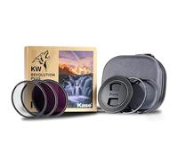 Kase Revolution Plus Entry II Filter Kit Magnetic Shockproof Tempered Optical Glass w Color Coded Rings inc CPL ND8 ND64 Inlaid Adapter 3D Tool Lens Cap & Case (82mm)