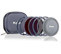 Kase Revolution Plus Master Filter Kit Magnetic Shockproof Tempered Optical Glass w Color Coded Rings inc CPL ND8 ND64 ND1000 Lens Cap & Case (86mm)