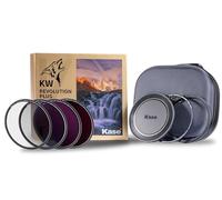 Kase Revolution Plus Master Filter Kit Magnetic Shockproof Tempered Optical Glass w Color Coded Rings inc CPL ND8 ND64 ND1000 Lens Cap & Case (52mm)