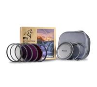 Kase Revolution Plus Mega Filter Kit Magnetic Shockproof Tempered Optical Glass w Color Coded Rings inc CPL ND8 ND64 ND1000 Neutral Night UV Lens Cap & Case (67mm)