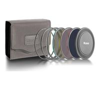KW Revolution Professional ND Kit Magnetic Shockproof Tempered Optical Glass w Color Coded Rings inc CPL ND8 ND64 ND1000 Filter Lens Cap & Case (86mm)