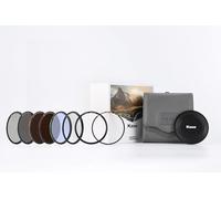 Kase Wolverine Revolution Mega Filter Kit Magnetic Shockproof Tempered Optical Glass w Color Coded Rings inc CPL ND8 ND64 ND1000 R-MCUV Night Lens Cap & Case (58mm)
