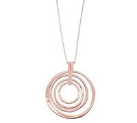 Kaseakia Large Round Hoop Pendant Long Necklace for Women, Long Sweater Chain Y-Necklace, L, Metal, No Gemstone