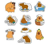 KASESSS 10 Pieces Cute Capybara Pin Badges, Cartoon Animal Enamel Pins, Lovely Funny Capybara Brooch Pin Badge for Backpack Clothing Hats Bag Jeans Dress, Capybara Gifts Brooches for Women and Girls