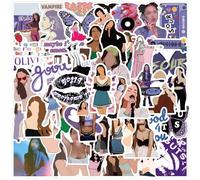 KASESSS 110 Pieces for Olivia Stickers, Pop Singer Decal, Waterproof Stickers Music, Scrapbook Stickers for Olivia-Fans Gift, Vinyl Stickers for Water Bottles,Guitar,Laptop Book, Skateboard,Suitcase