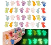 KASESSS 120 Pcs Goldfish Mini Resin Animals, Tiny Luminous Glass Animals, Little Plastic Animal Glow in the Dark, Multi-style Fish Tank Decorations for Micro Landscape Fairy Garden Aquarium Dollhouse