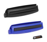 KASESSS 2 Pcs Cigarette Rolling Machine, Manual Tobacco Rolling Machine, 110mm, Cigarette Roller Plastic Tobacco Roller Small Cigarette Maker DIY Tool for Super King and Standard Size Cigarettes