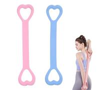 KASESSS 2 Pcs Resistance Band Women, Figure 8 Resistance Bands Set, Arm Back Shoulder Pilates Band, Exercise Band for Women and Men Elastic Bands Gym Fitness Band for Yoga Pilates Stretching