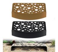 KASESSS 2 Pcs Shrimp Breeding Protector, Aquarium Accessory, Fishes Tank Decorations, Shrimp Cave Small Fishes Tunnel Hides for Shrimps Protection Play Rest, Aquatic Animal Lovers, Brown Black