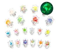 KASESSS 20 Pcs Turtles Mini Resin Animals, Tiny Luminous Glass Animals, Sparkle Turtle Glow in the Dark Plastic Animal, Fish Tank Decorations for Micro Landscape Fairy Garden Aquarium Dollhouse Decor