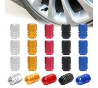 KASESSS 20 Pcs Universal Tyre Valve Caps, Aluminium Alloy Dust Caps for Car Tyres, Leak-Proof Car Dust Caps Corrosion Resistant Car Tyre Valve Caps for Audi BMW Car Tyre Valve Caps Replacement