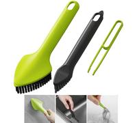 KASESSS 3 in 1 Multifunctional Hard Bristle Crevice Cleaning Brush, Gap Cleaning Brush, Stiff Cleaning Brush, Groove Cleaning Brush for Deep Cleaning of Home Showers Floors Bathroom and Kitchen