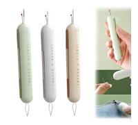 KASESSS 3 Pcs 2 in 1 Needle Threaders and Seam Ripper, Manual Needle Threader, Portable Needle Threaders Hand Sewing 2 in 1 Unpicker Sewing Tool and Needle Threader Tool for Sewing Crafting Quilting