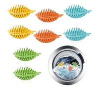 KASESSS 8 Pcs Tumble Dryer Balls, Fishbone Dryer Balls, Laundry Balls for Washing Machine, Dryer Balls for Laundry UK, Reusable Washing Machine Balls, Drying Balls for Tumble Dryer, Fewer Wrinkles