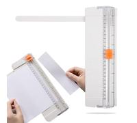 KASESSS Guillotine, Paper Cutter, Guillotine Paper Cutter A4, Portable Paper Trimmer, Mini Paper Cutter with Automatic Security Safeguard and Side Ruler for Paper Label Card, Craft Paper and Photos