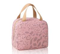 KASESSS Lunch Bags for Women, Insulated Lunch Bag Adorable, Lunch Bag Kids Large Capacity, Lunch Box Bag for Boys Girls, Lunchbag with Front Pocket for Work School Outdoor Travel Beach Picnic (Pink)