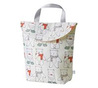 KASESSS Polar Bear Motif Diaper Bag, Nappy Bag, Waterproof Travel Laundry Bags, Wet Bags with a Handle, Reusable Double-Layered Wet Dry bag, Organiser Nappy Baby Items for Travel, Beach, Swimming