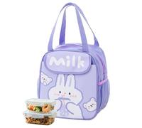 KASESSS Rabbit Design Lunch Bag, Leakproof Lunch Box, Insulated Lunchs Bag for Adults Kids, Cool Bags, Durable Cooler Bags with Mesh Side Pockets, Large Thermal Tote for Office, Gym, Beach, Travel