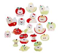 KASESSSS 18 Pcs Apple Puppy Iron On Patches, Patches for Clothing, Iron On Patch for Clothing, Cute Sew on Patch, Embroidery Patches for Shoes Jackets Jeans Clothes Bags Repair DIY Accessories