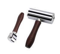 KASFDBMO 2Pcs Leather Press Edging Roller Platen Tool 26mm 100mm Leather Glues Laminating Roller Iron Roller For Leather Working