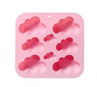 KASFDBMO 8 Cavity Clouds Shaped Fondant Cake Decorating Silicone Mold Pastry Chocolate Candy Ice Cream Mold Baking Tool Molds for Baking Silicone for Decorations Decorating Pastry Shapes
