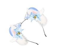 KASFDBMO Animal Cosplay Costumes Cats Ears Foxes Tail Plush Fuzzy Animal Ears Hairhoop Foxes Tail Halloween Dress Up Party Props Halloween Cosplays Costumes For Mans Women