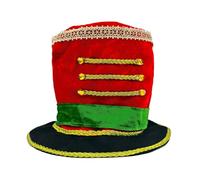 KASFDBMO Christmas Adult Size Majorette Band Cap With Golden Accents For Holiday Theme Event Royal Guard Hat
