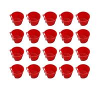 KASFDBMO Hangable Cage Cups for Poultry Chicken Cup Feeding Bowl Bird Food Cups Food Container Bowl Cage Feeders 20pcs