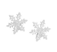 KASFDBMO Headphone Clip Accessory Electroplated Copper Alloy Construction Sport Proof Secure Crystal Design Long Last Snowflake Earphone Clip