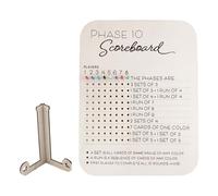 KASFDBMO Light Weight Scoring Board Wood Phase 10 Scoreboard Phase 10 Score With Colored Pegs For Table Game Enduring For Cards Adults