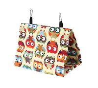 KASFDBMO Parrot Hammock Happy Hanging Canvas Tent Bed Cave House Small Animal Hideaway for Hamster Conure