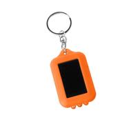 KASFDBMO Portable Solar LED Flashlight Keyring Practical Keychain Light Texture for Camping and Emergencies Situations LED Keyring Torch