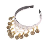 KASFDBMO Stylish Ethnic Headband Hair Styling Hairhoop With Tassels Gold Coin For Stage Performances Dance Event Headpiece Traditional Dance Headdress
