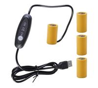 KASFDBMO USB Power Converters 5V to 3V 4. 6V Battery Eliminators Cable Replace 2-4Pcs 1. LR14 C Connecting for LED Light Adjustable Voltages