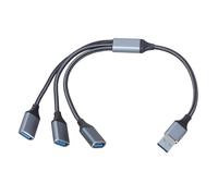 KASFDBMO USB Splitter Y Cable USB Male To 3 Female USB2.0 Converters Multiple USB Port Expander Cable Multiport Split Adapter Computer Accessories USB Hub