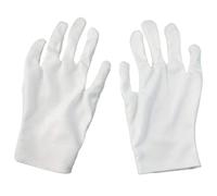 KASFDBMO White Cotton Gloves Work Uniform Catering Uniforms Magician Parades Inspection Five-fingers Women Men Work Gloves