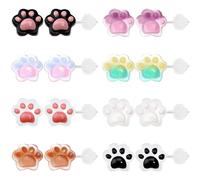 KASFREE Hypoallergenic Plastic Earrings for Sensitive Ears Medical Grade Studs for Women, 0.8mm x 12mm, Resin, No Gemstone