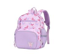 Kasgo Toddler Backpack for Girls, Small Rucksack Ages 2-4, Purple Butterfly