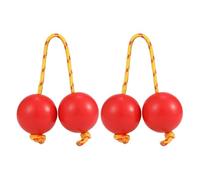 Kashaka Shaker ABS Rattle Balls 2 Inch Diameter African Hand Percussion Instrument 2 Pairs Double Gourd Eggs Loud Rhythm Sound | Traditional Music Shakers for the