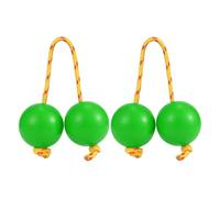 Kashaka Shaker Ball African Shaker Musical Instrument | 2 Pair Rhythmic Music Egg, ABS Hand Percussion Instruments Double Gourd for Kid Adults